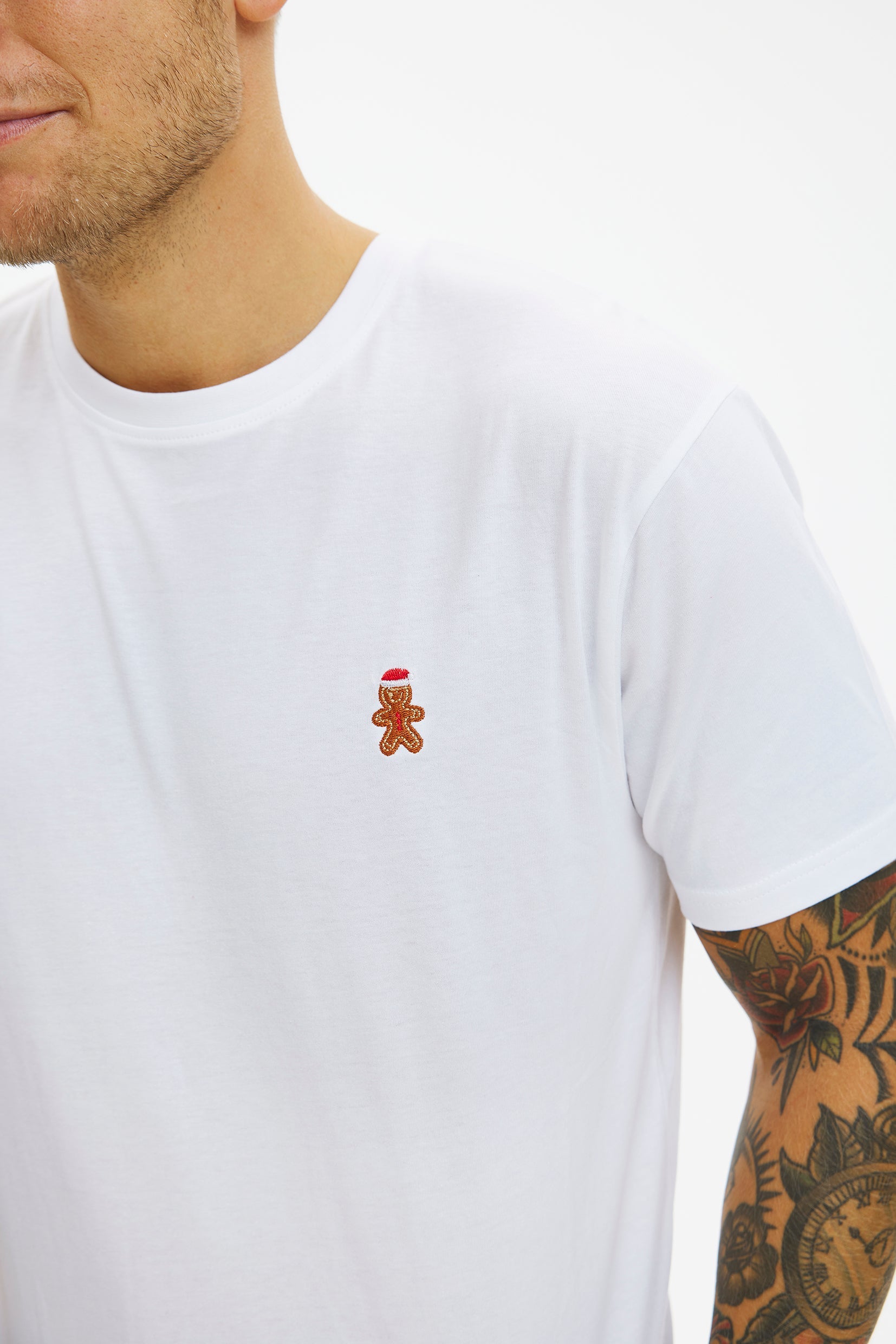 The Christmas cookie T-shirt white - Herre